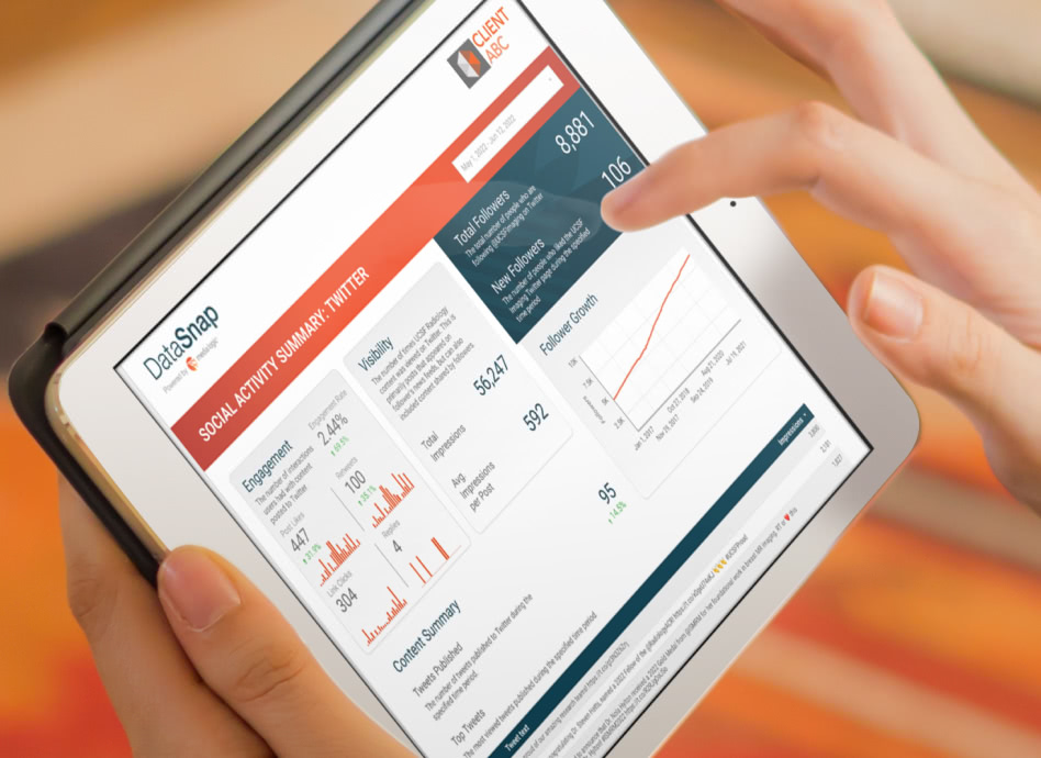 Screenshot of Media Logic DataSnap reporting dashboard